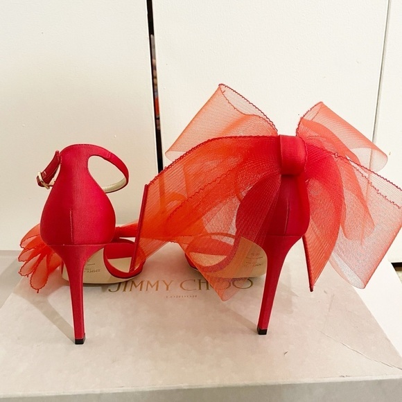 Jimmy Choo Aveline Bow Heels - Picture 7 of 9